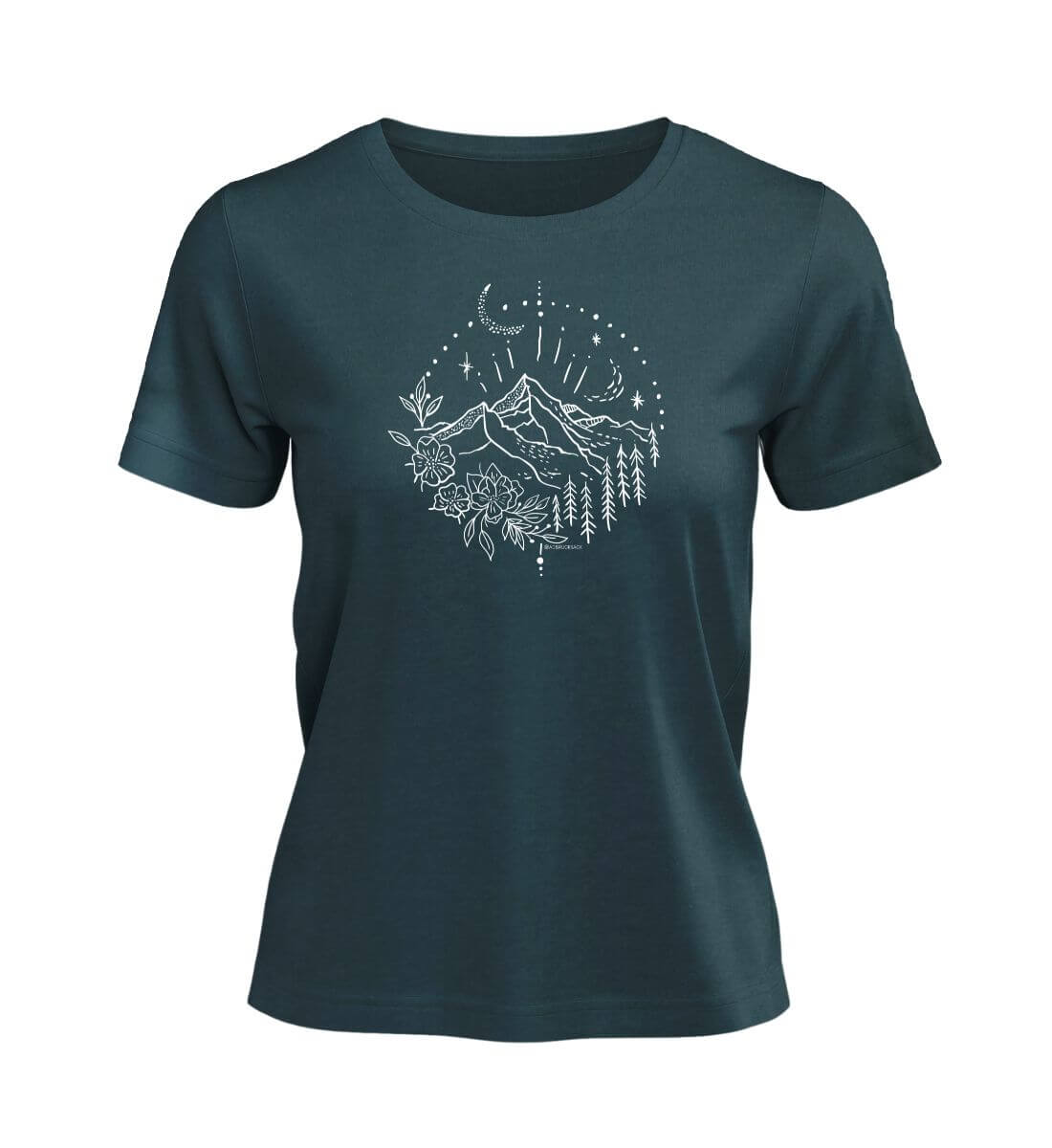 Berg Natur | Damen Premium Organic T-Shirt | Farbe: Stargazer | Rad&Rucksack