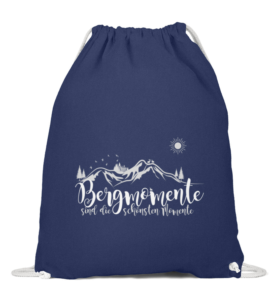 Bergmomente | Baumwoll Gymsac | Farbe: French Navy | Rad&Rucksack