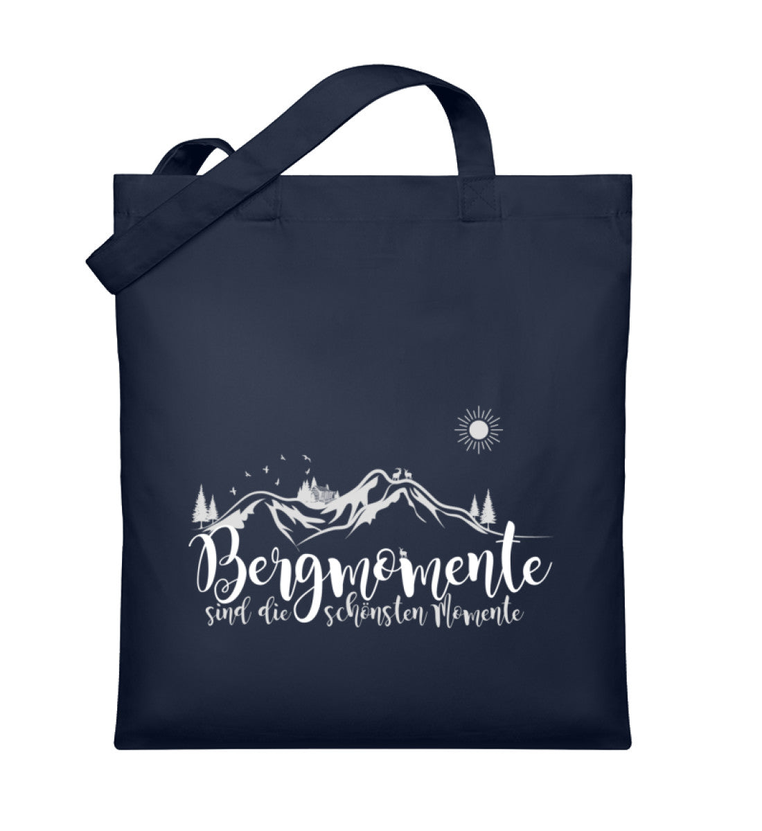 Bergmomente | Organic Jutebeutel | Farbe: French Navy | Rad&Rucksack