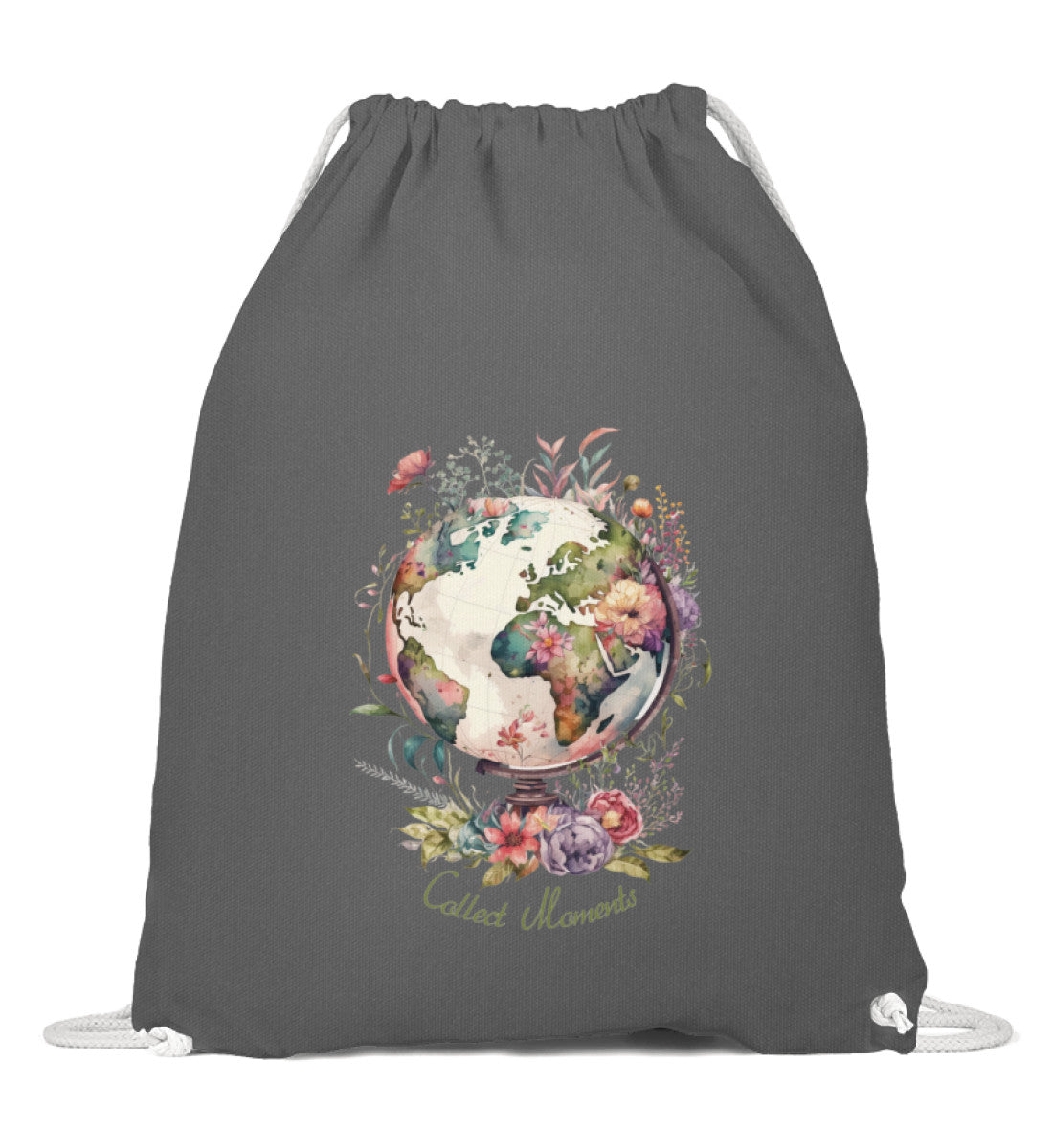 Collect Moments | Baumwoll Gymsac | Farbe: Grafit Grau | Rad&Rucksack