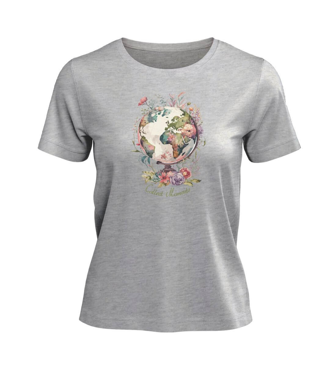 Collect Moments | Damen Premium Organic T-Shirt | Farbe: Heather Grey | Rad&Rucksack
