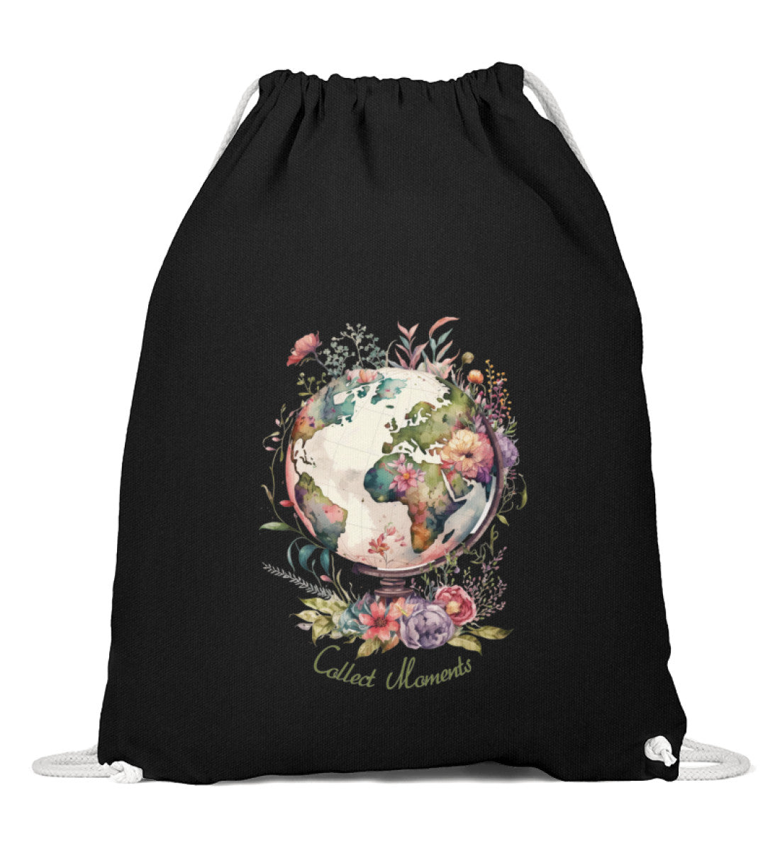 Collect Moments | Baumwoll Gymsac | Farbe: Schwarz | Rad&Rucksack