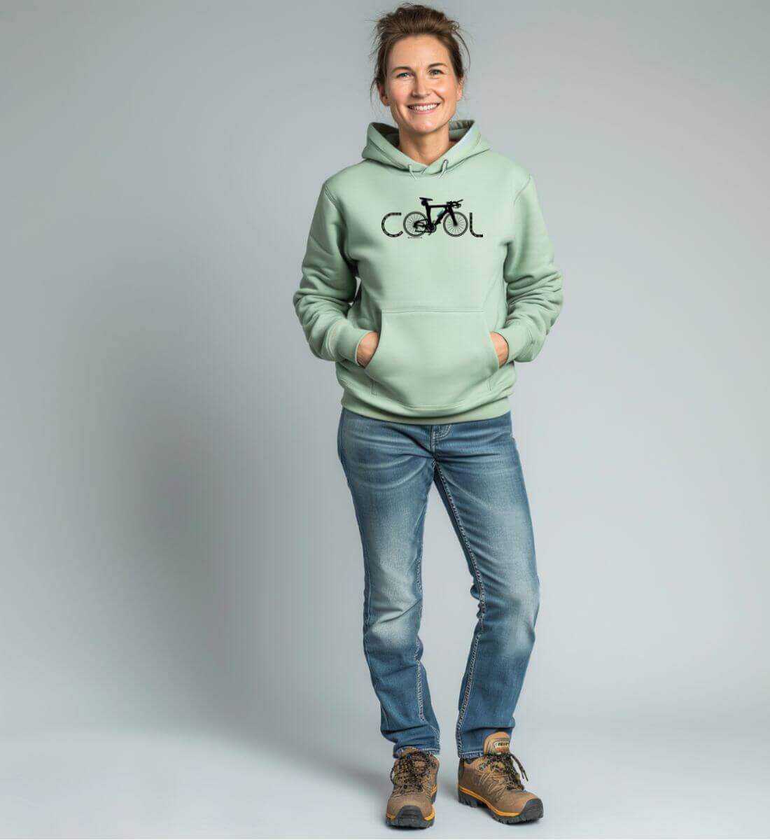 Cool Bikes | Unisex Organic Hoodie | Farbe: White | Rad&Rucksack