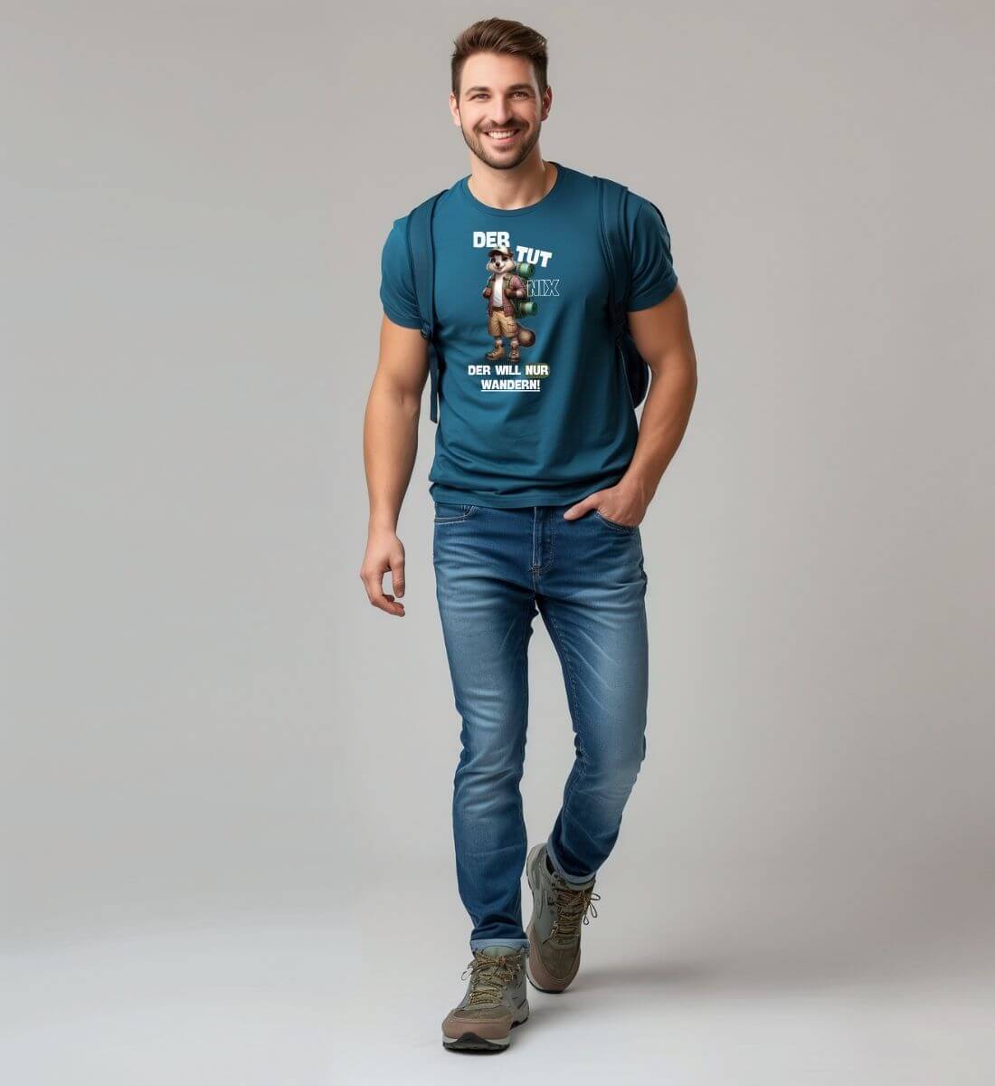 Der tut nix - Murmeltier | Herren Premium Organic T-Shirt | Farbe: Stargazer | Rad&Rucksack