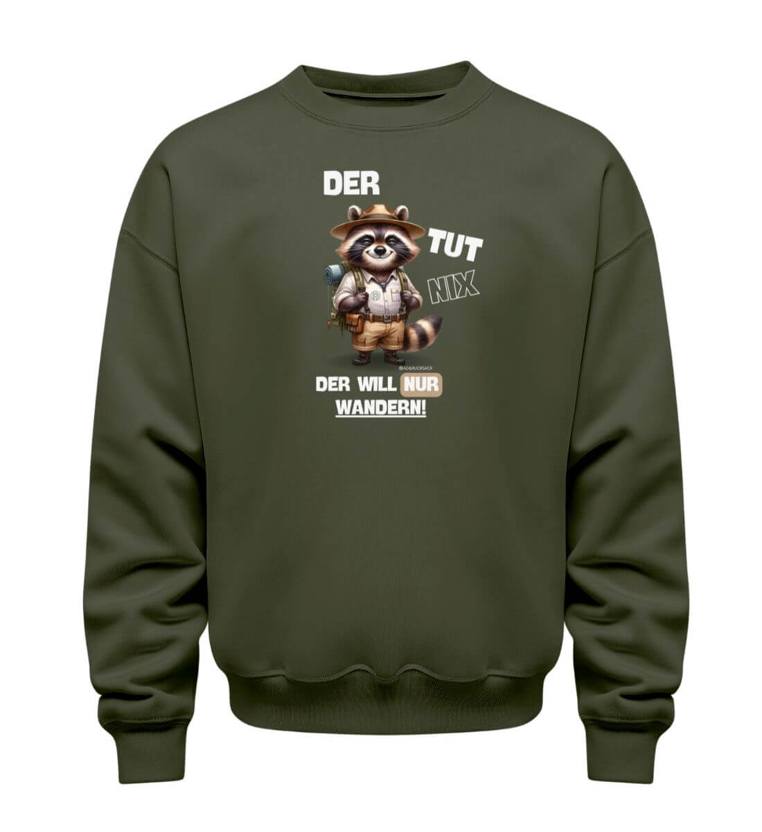 Der tut nix | Unisex Organic Pullover | Farbe: Khaki | Rad&Rucksack