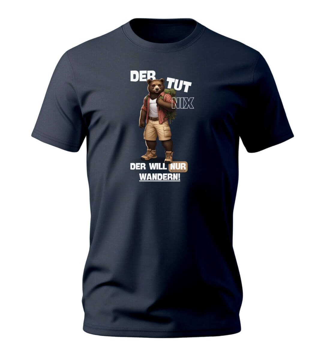 Der tut nix - Bär | Herren Premium Organic T-Shirt | Farbe: French Navy | Rad&Rucksack
