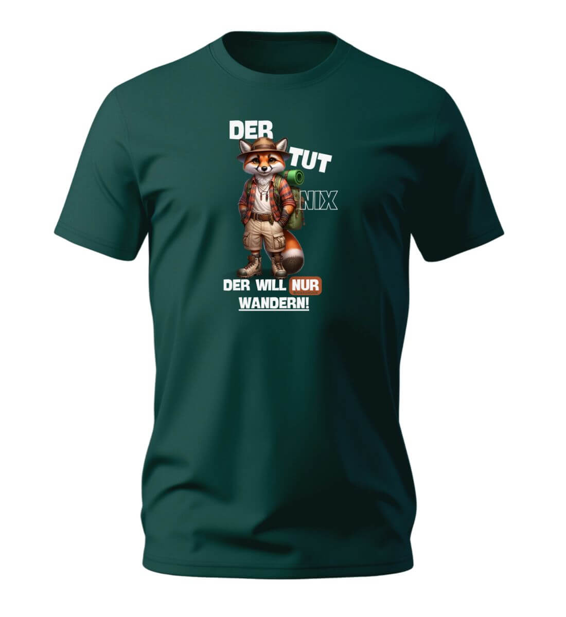 Der tut nix - Fuchs | Herren Premium Organic T-Shirt | Farbe: Glazed Green | Rad&Rucksack