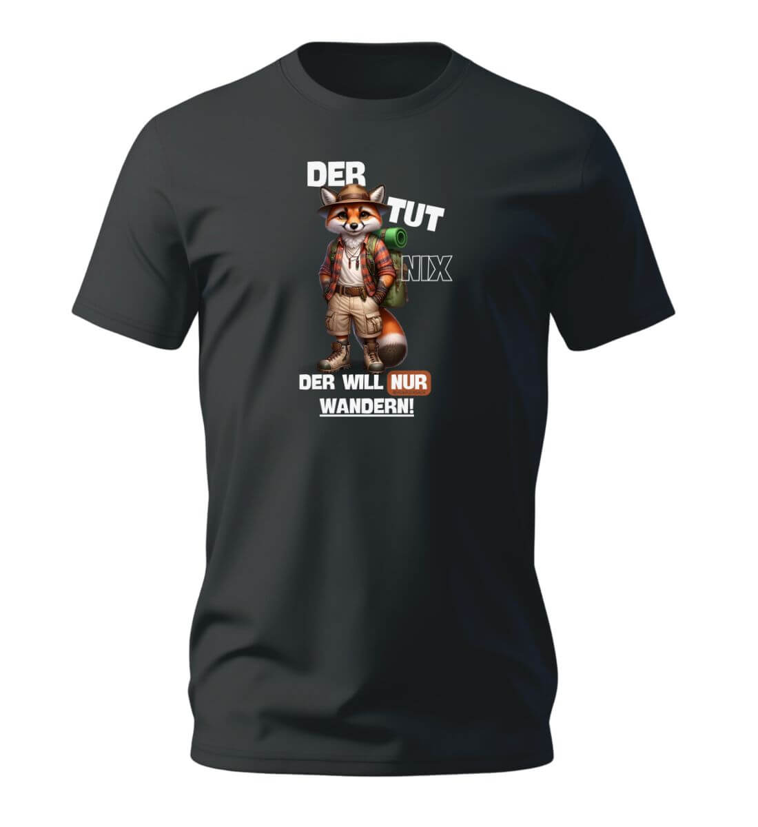 Der tut nix - Fuchs | Herren Premium Organic T-Shirt | Farbe: Schwarz | Rad&Rucksack