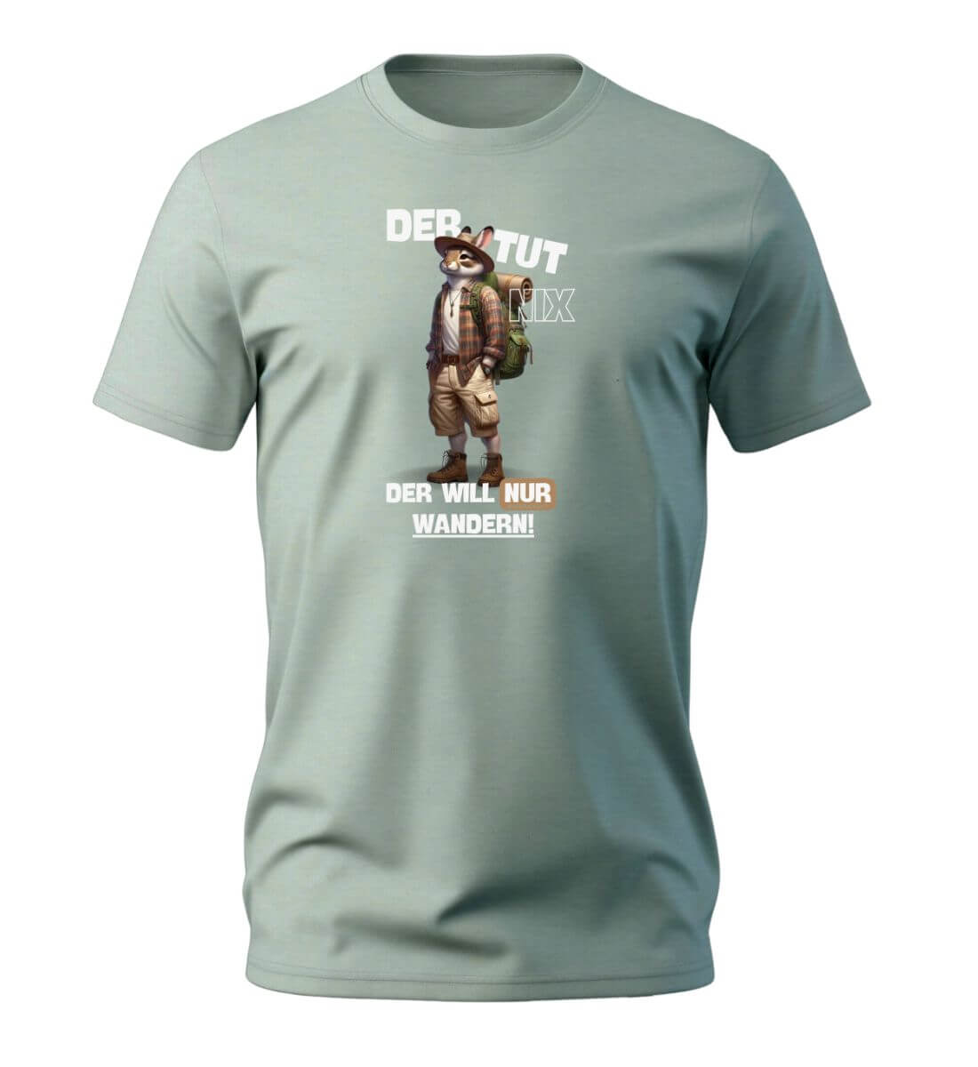 Der tut nix - Hase | Herren Premium Organic T-Shirt | Farbe: Aloe | Rad&Rucksack