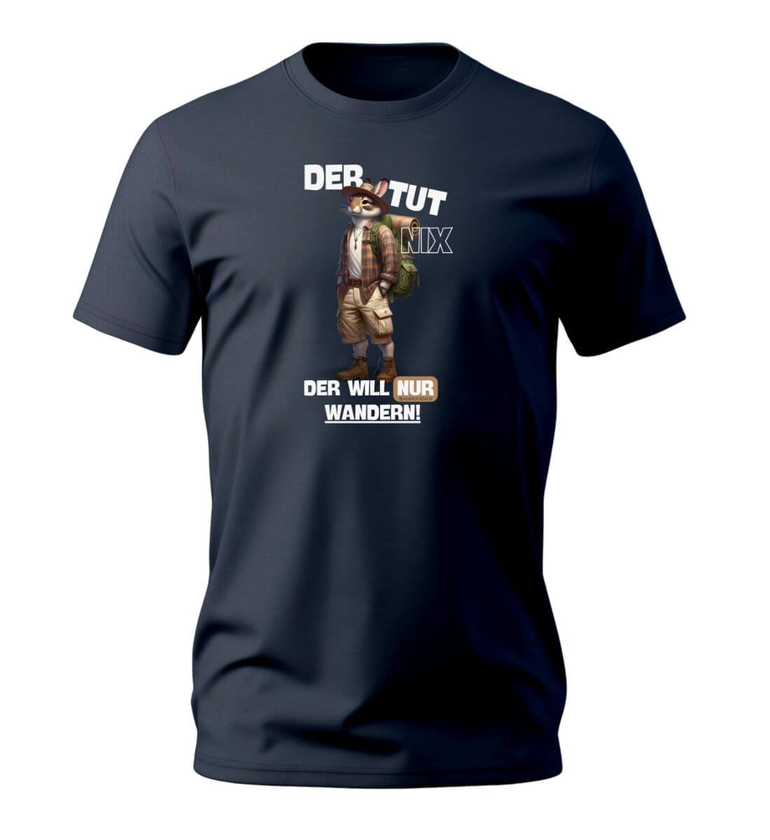 Der tut nix - Hase | Herren Premium Organic T-Shirt | Farbe: French Navy | Rad&Rucksack
