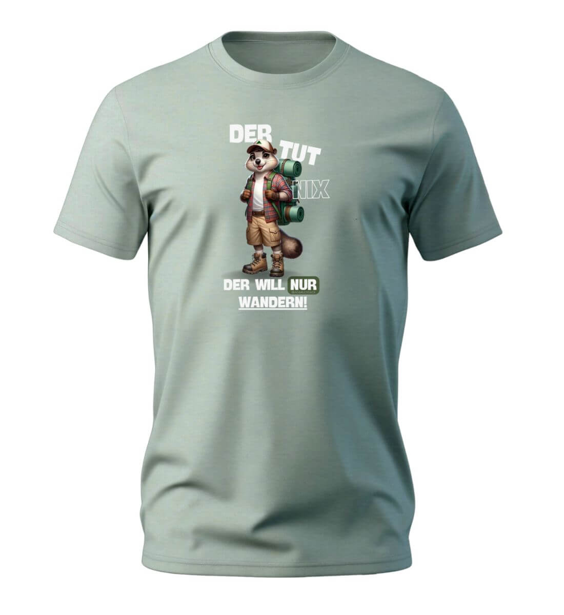 Der tut nix - Murmeltier | Herren Premium Organic T-Shirt | Farbe: Aloe | Rad&Rucksack