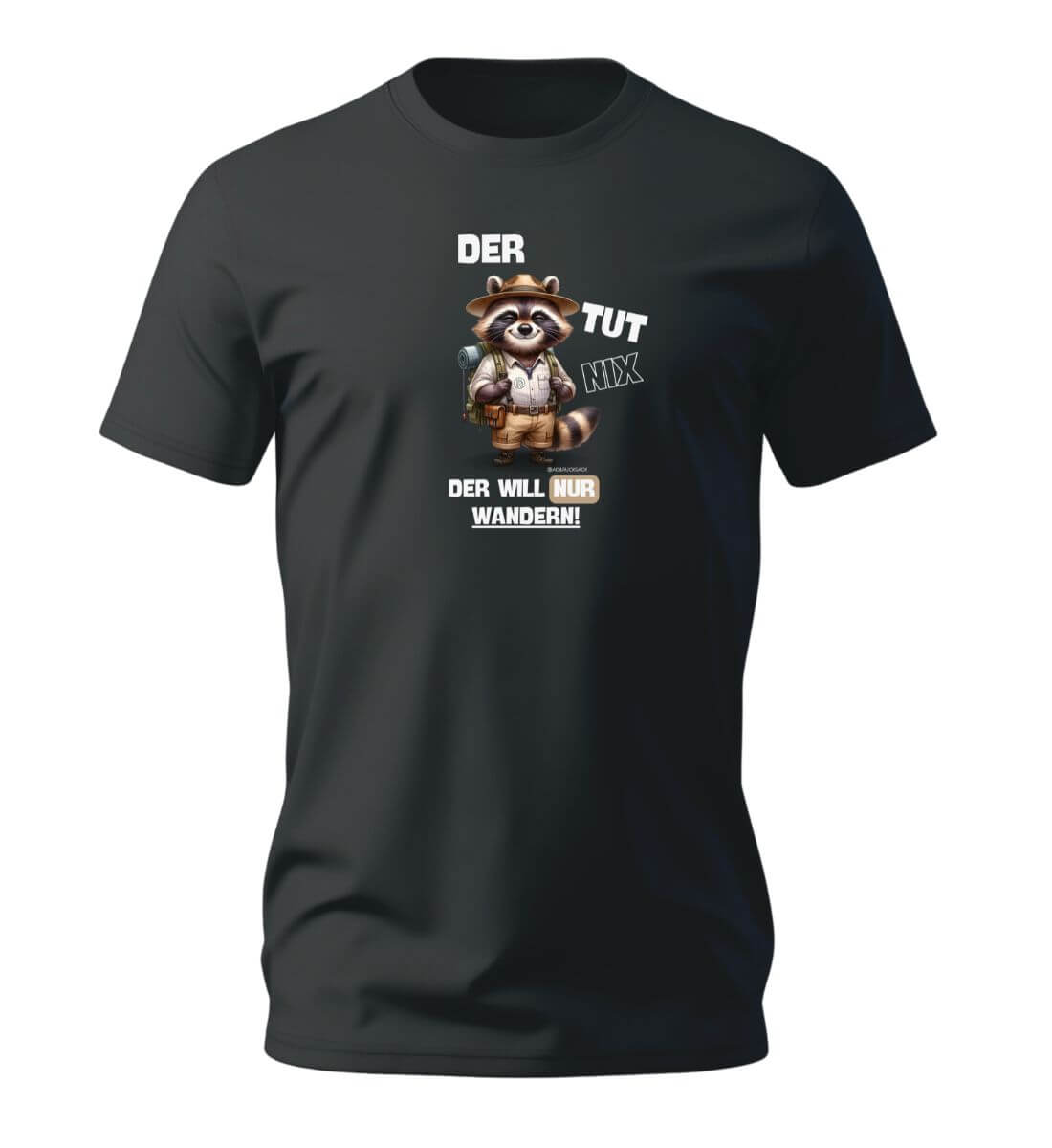 Der tut nix | Herren Premium Organic T-Shirt | Farbe: Schwarz | Rad&Rucksack