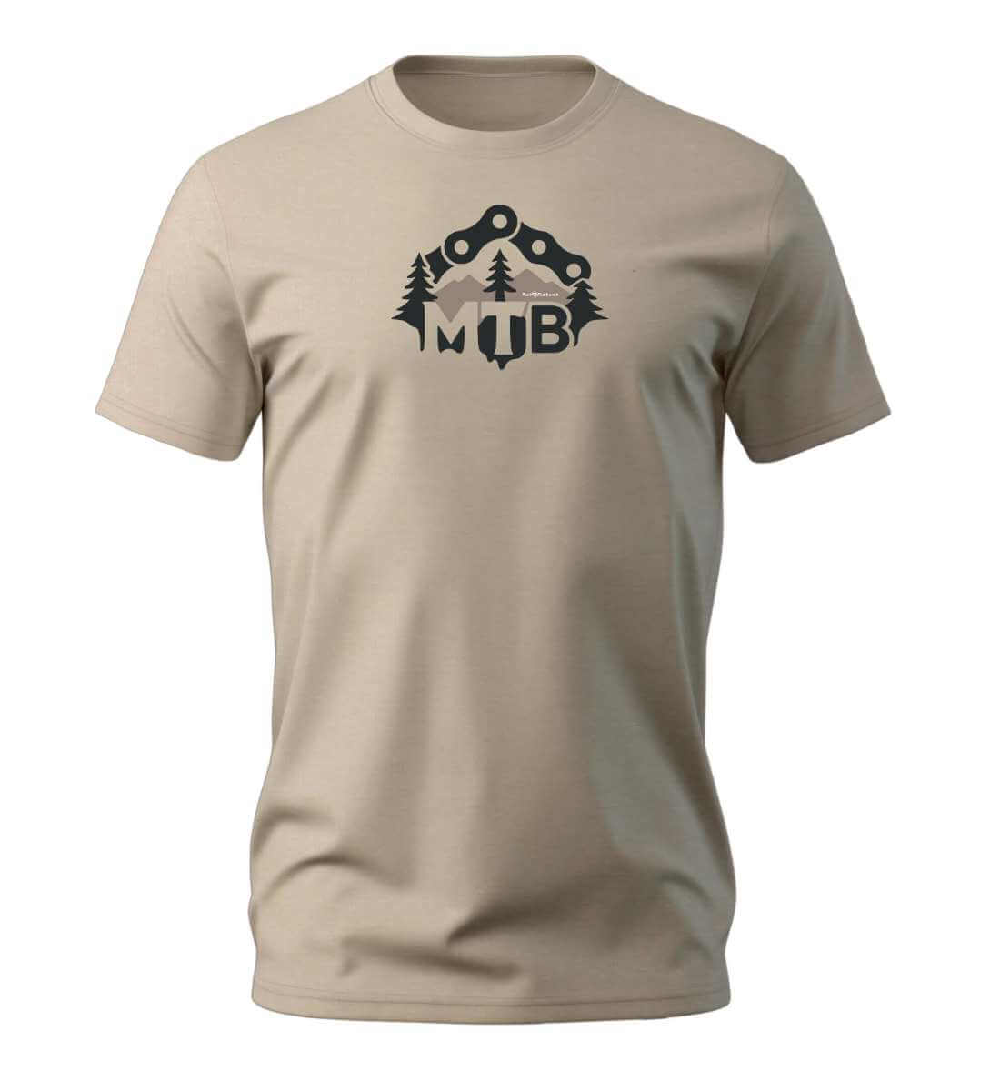 MTB | Herren Premium Organic T-Shirt | Farbe: Desert Dust | Rad&Rucksack