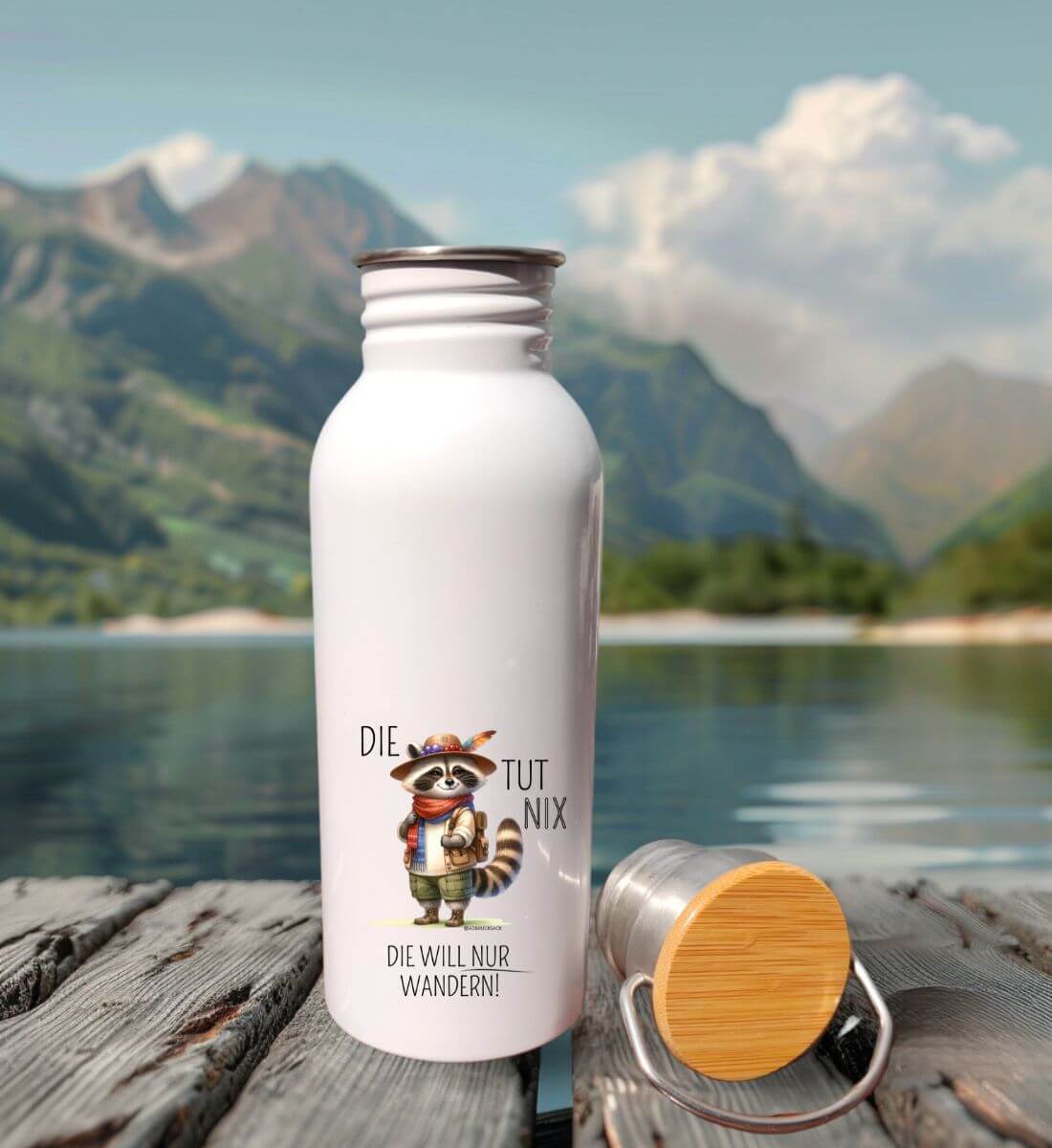 Die tut nix | Edelstahl Trinkflasche | Größe: 600ml | Rad&Rucksack