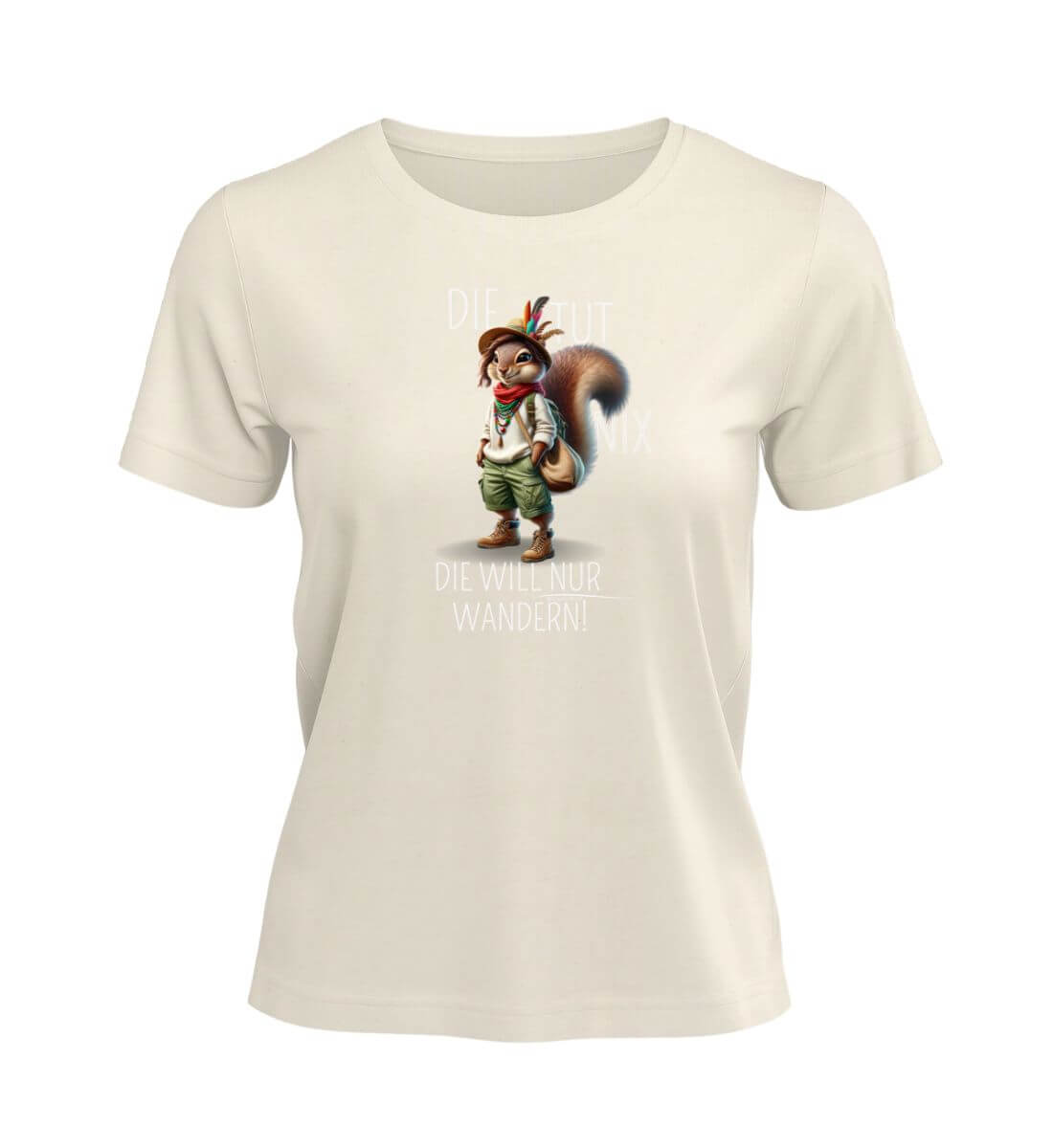Die tut nix - Eichhörnchen | Damen Premium Organic T-Shirt | Farbe: Natural Raw | Rad&Rucksack