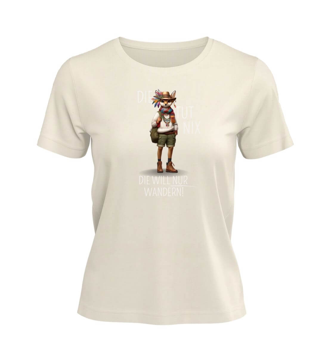 Die tut nix - Reh | Damen Premium Organic T-Shirt | Farbe: Natural Raw | Rad&Rucksack