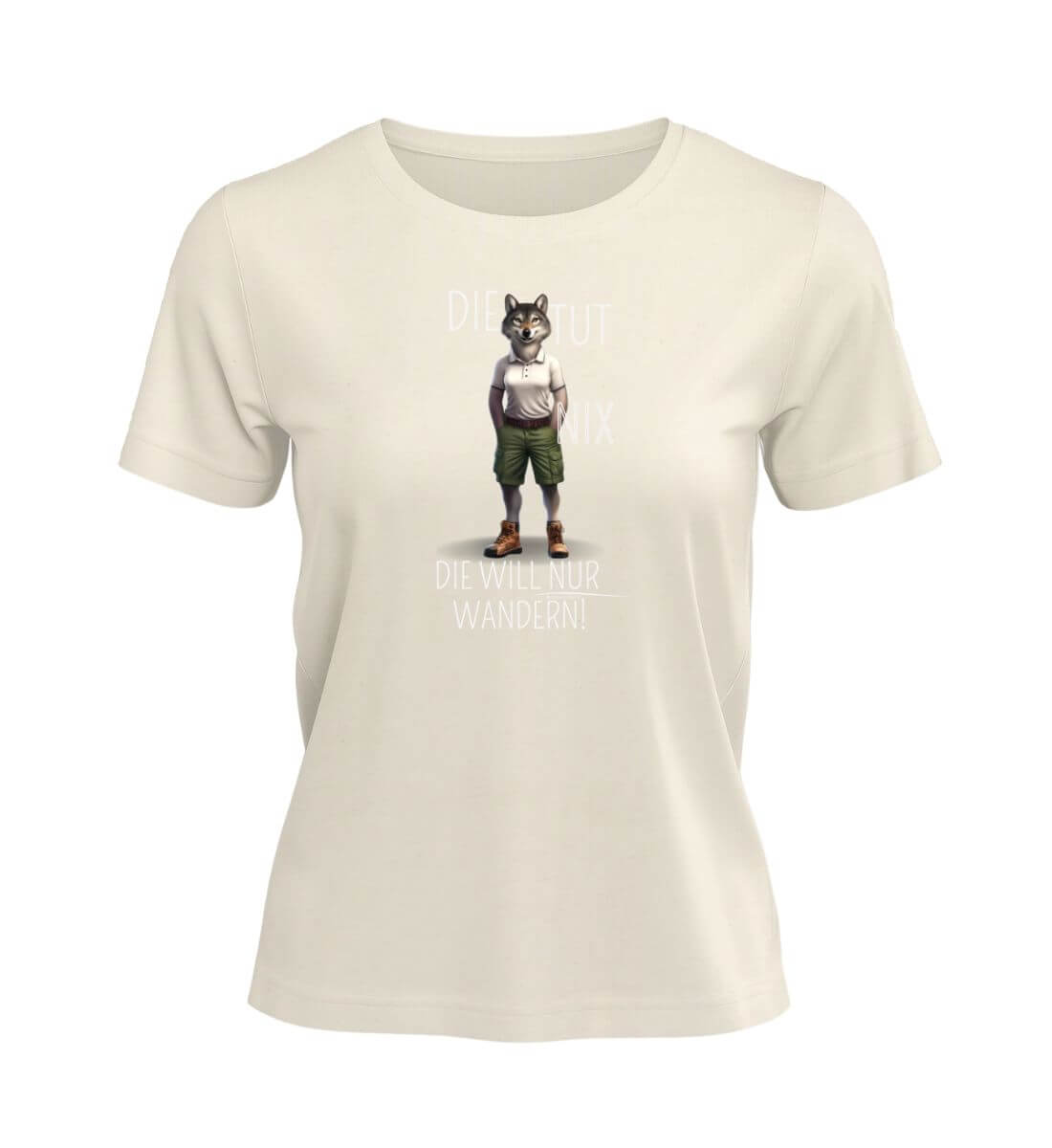 Die tut nix - Wolf | Damen Premium Organic T-Shirt | Farbe: Natural Raw | Rad&Rucksack