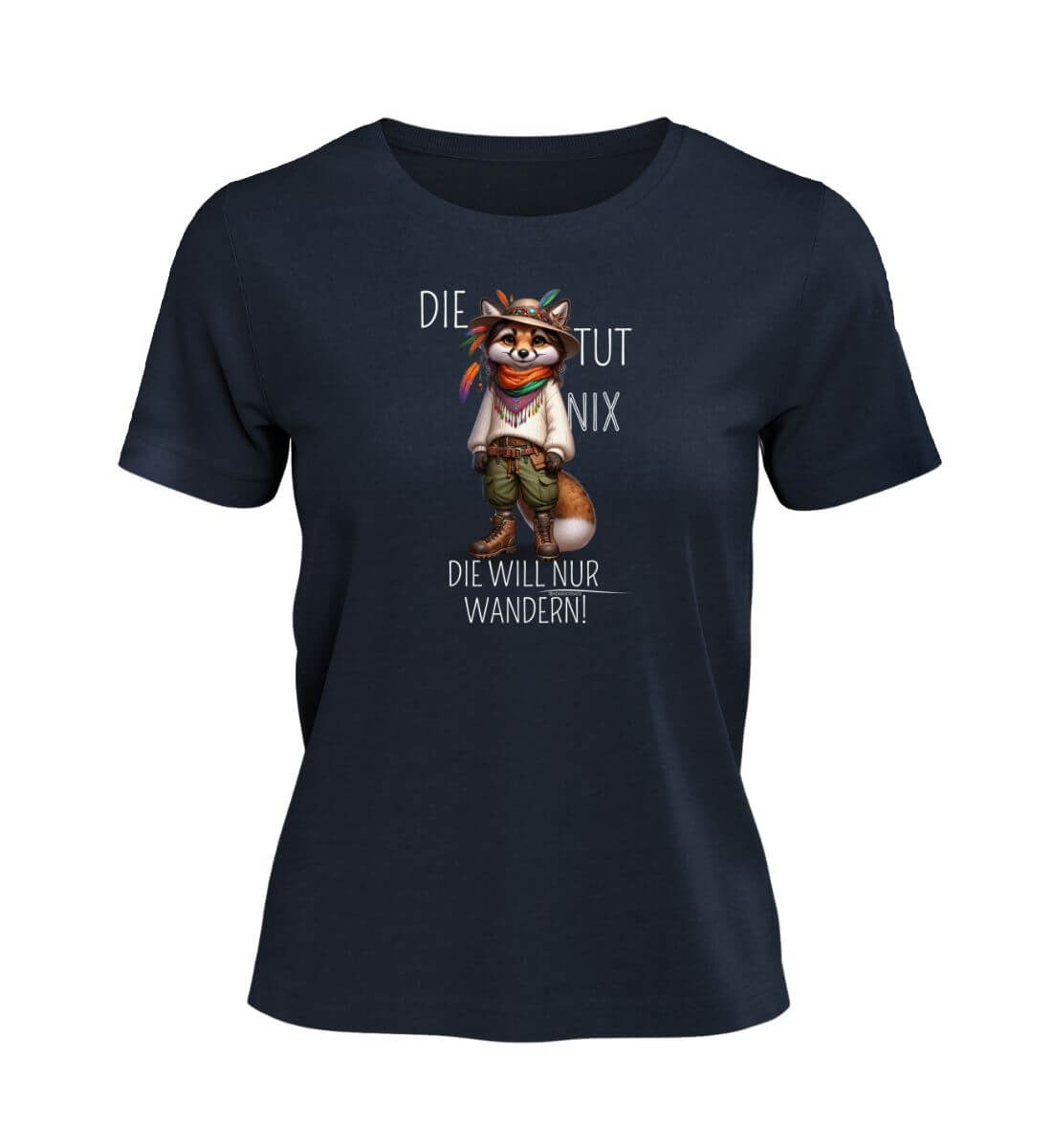 Die tut nix - Fuchs | Damen Premium Organic T-Shirt | Farbe: French Navy | Rad&Rucksack