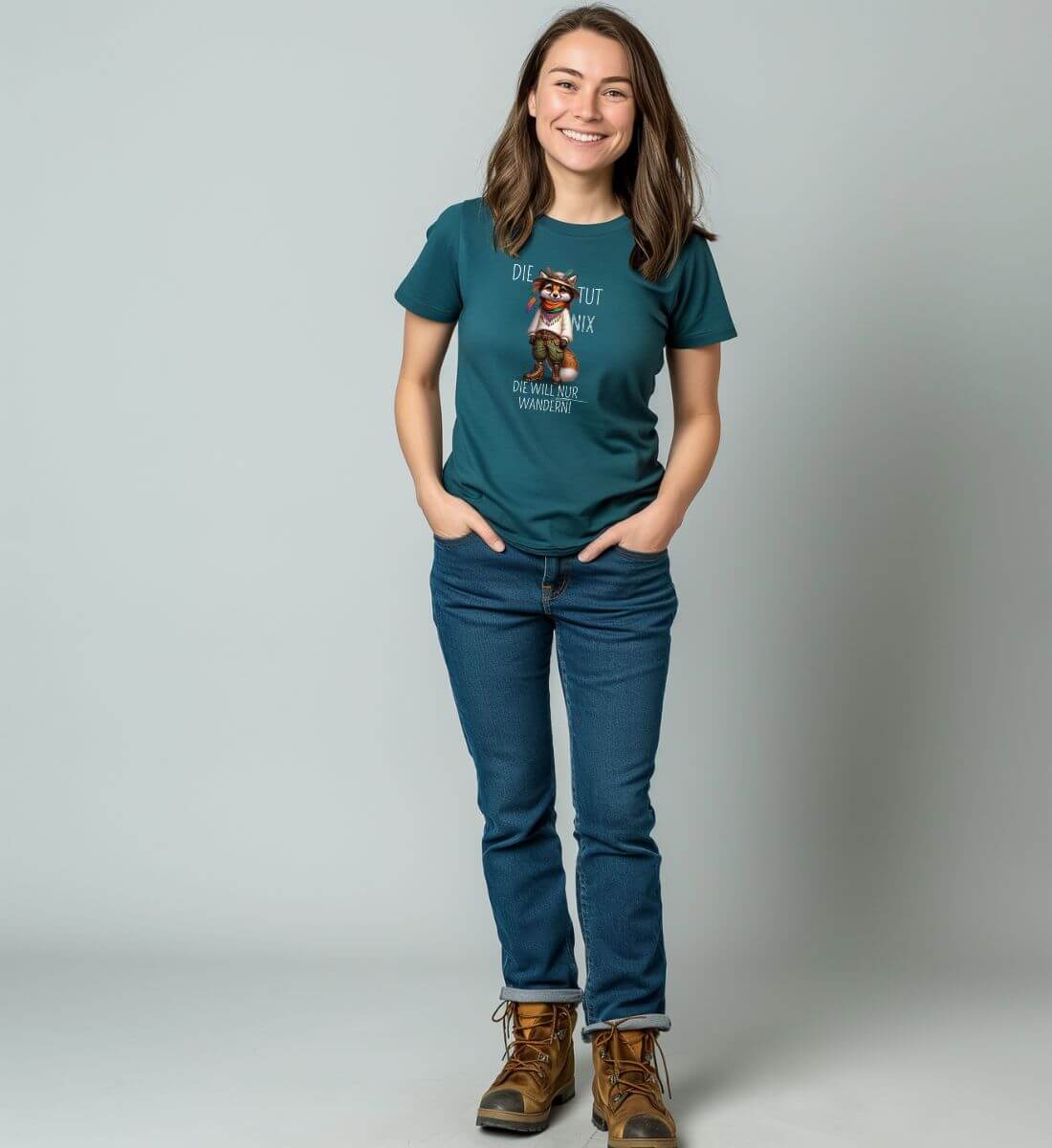 Die tut nix - Fuchs | Damen Premium Organic T-Shirt | Farbe: Burgundy | Rad&Rucksack