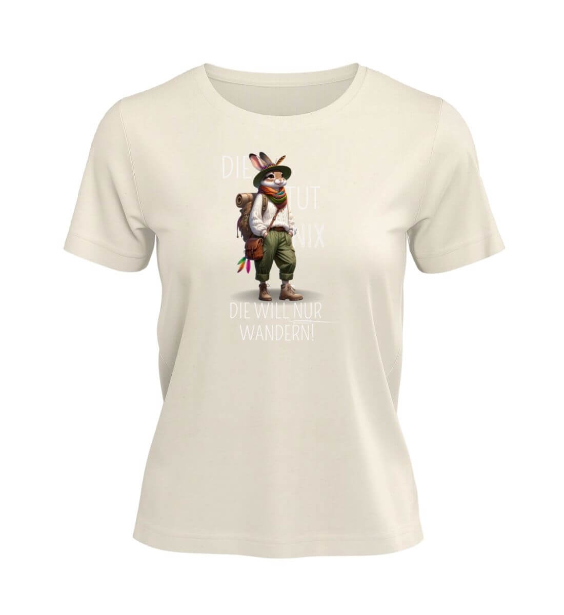 Die tut nix - Hase | Damen Premium Organic T-Shirt | Farbe: Natural Raw | Rad&Rucksack