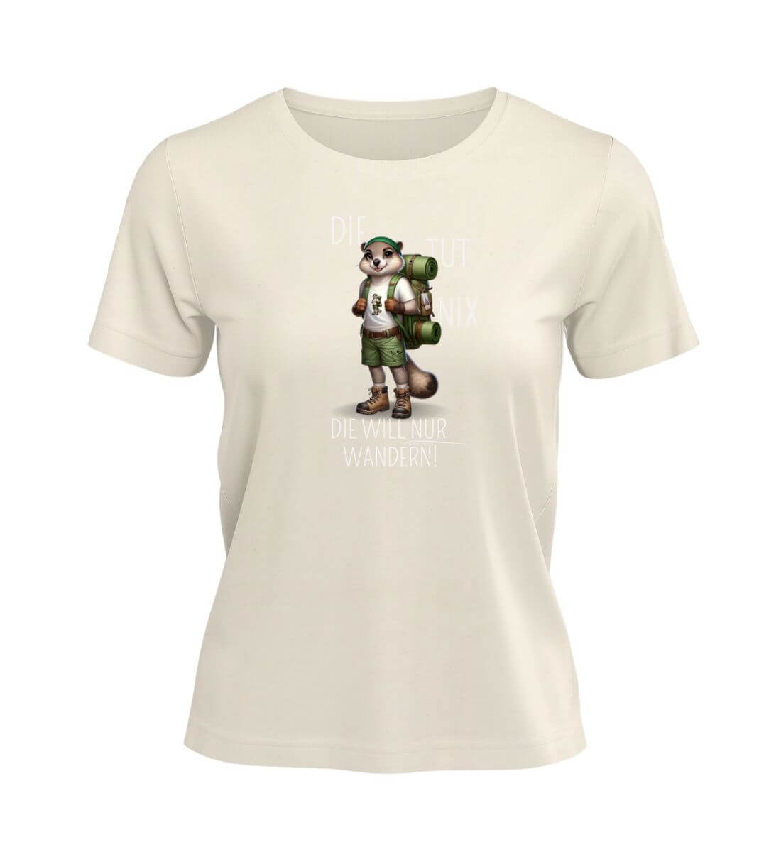 Die tut nix - Murmeltier | Damen Premium Organic T-Shirt | Farbe: Natural Raw | Rad&Rucksack