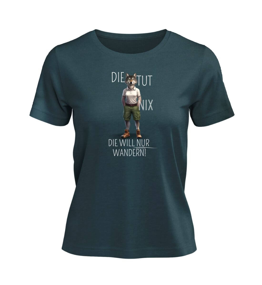 Die tut nix - Wolf | Damen Premium Organic T-Shirt | Farbe: Stargazer | Rad&Rucksack
