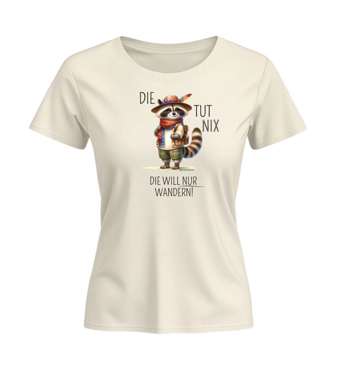 Die tut nix | Damen Premium Organic T-Shirt (Fitted) | Farbe: Natural Raw | Rad&Rucksack