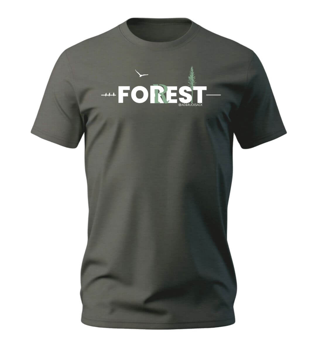 Forest | Herren Premium Organic T-Shirt | Farbe: Khaki | Rad&Rucksack
