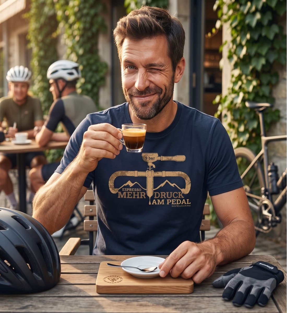 Espresso 9 bar | Herren Premium Organic T-Shirt von Rad&Rucksack