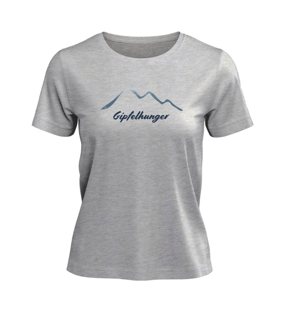 Gipfelhunger | Damen Premium Organic T-Shirt | Farbe: Heather Grey | Rad&Rucksack