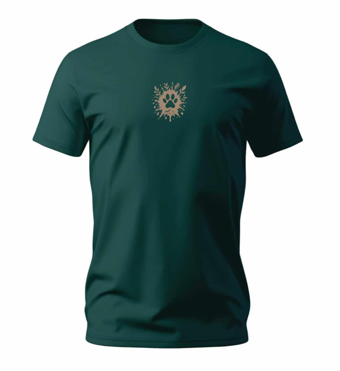 Hund Pfote | Herren Premium Organic T-Shirt | Farbe: Glazed Green | Rad&Rucksack