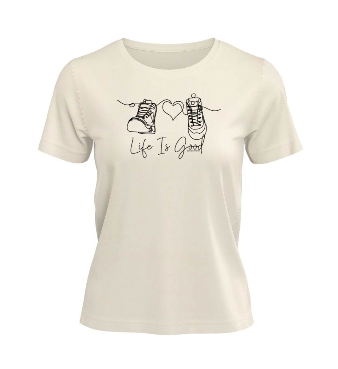 Good Life | Damen Premium Organic T-Shirt | Farbe: Natural Raw | Rad&Rucksack