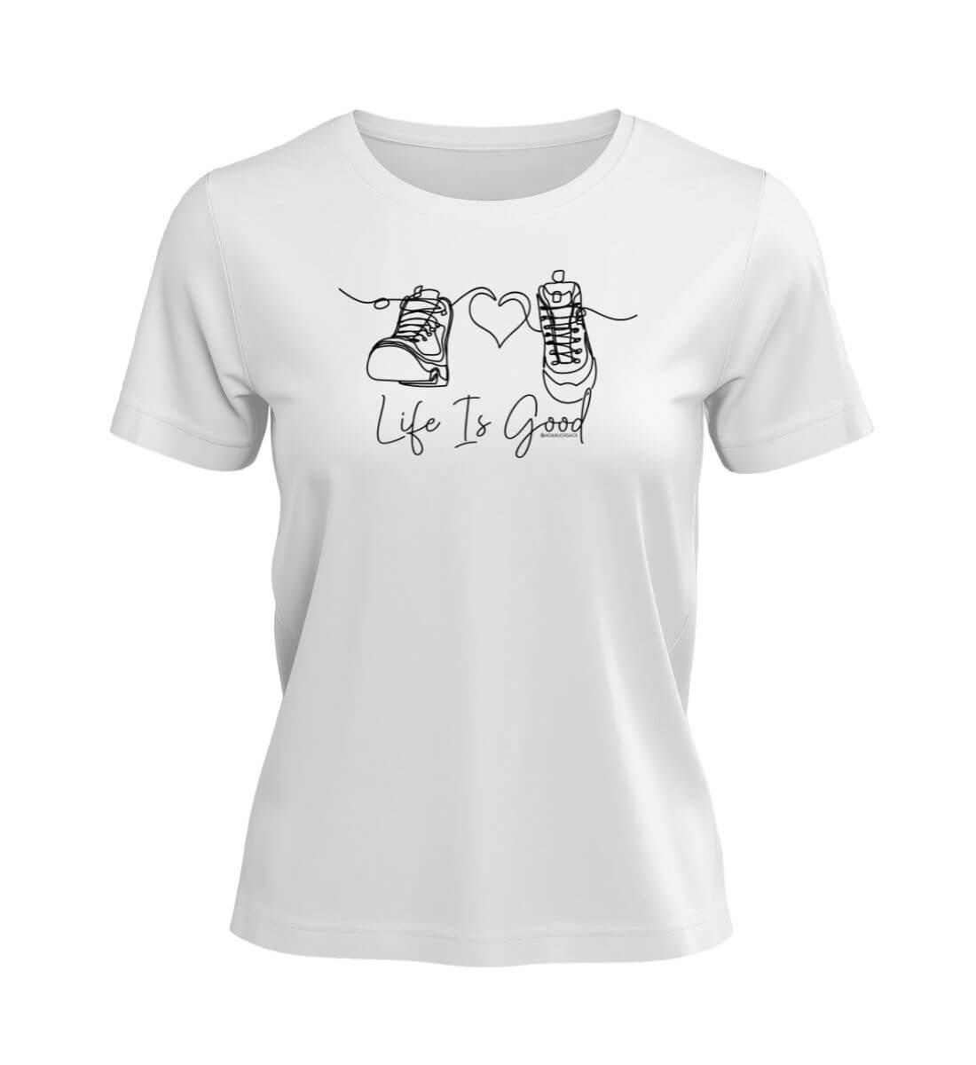 Good Life | Damen Premium Organic T-Shirt | Farbe: White | Rad&Rucksack