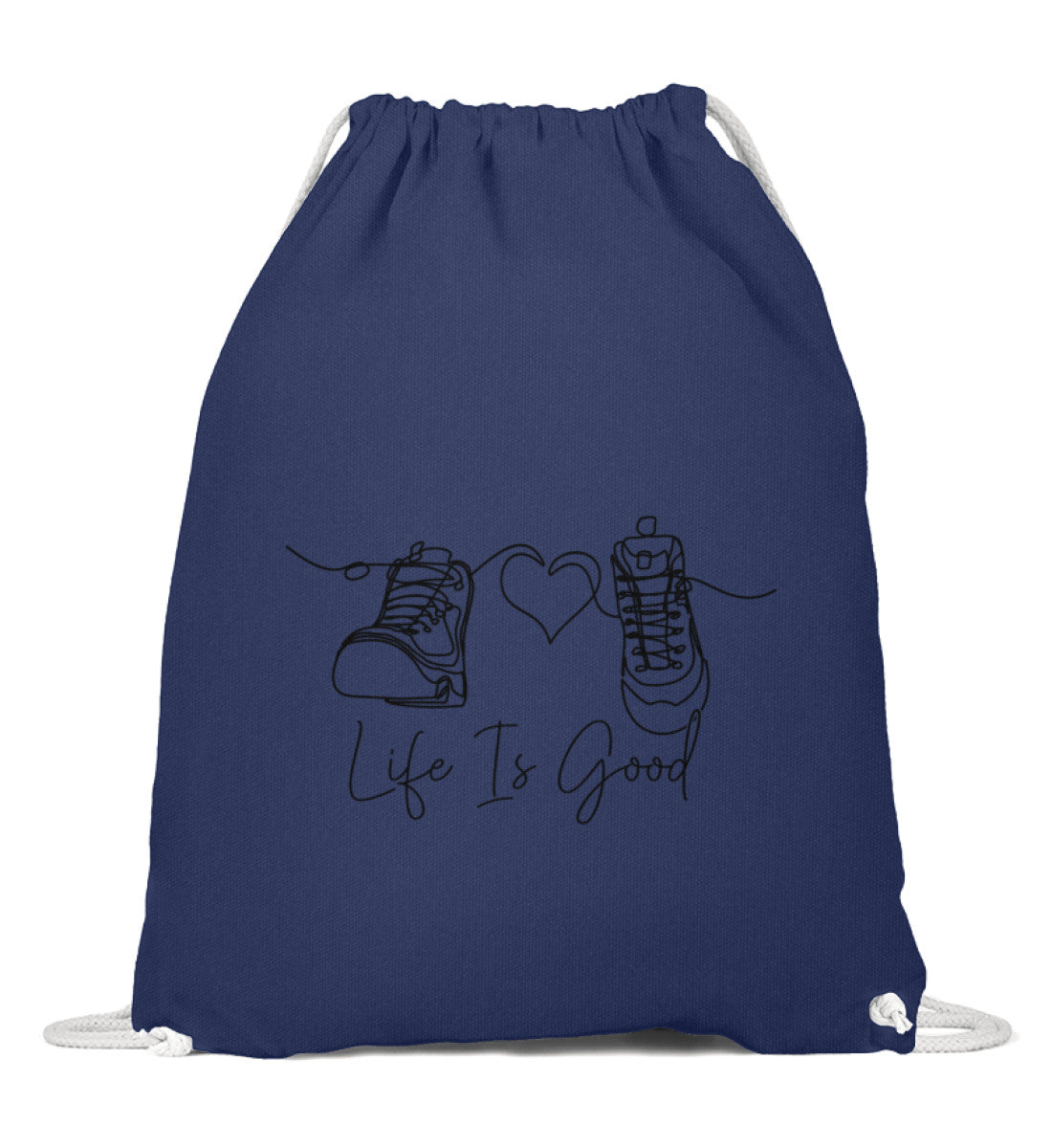 Good LIfe | Baumwoll Gymsac | Farbe: French Navy | Rad&Rucksack