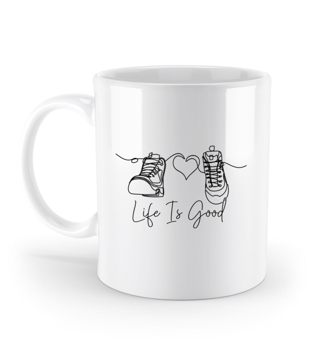 Good Life | Kaffeetasse | Farbe: Weiß | Größe: 330ml | Rad&Rucksack