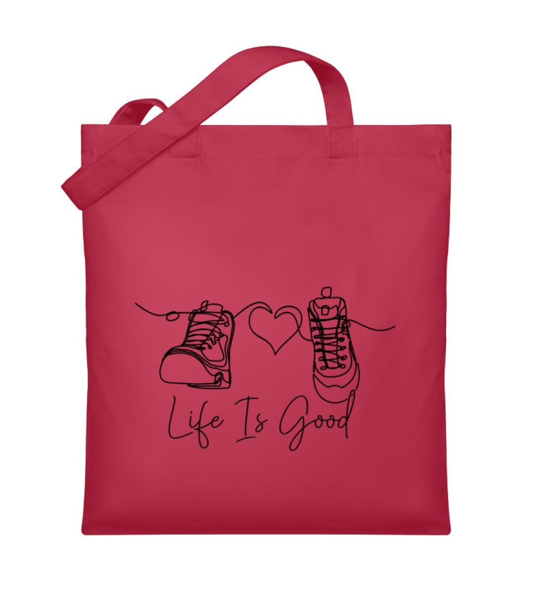 Good Life | Organic Jutebeutel | Farbe: Classic Red | Rad&Rucksack