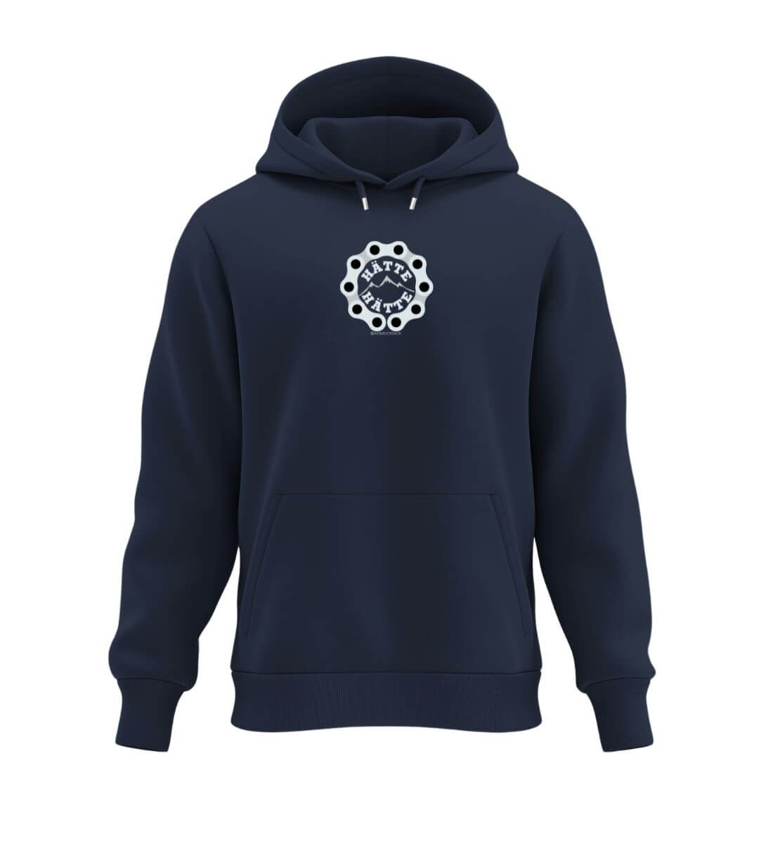 Hätte Hätte | Unisex Organic Hoodie | Farbe: French Navy | Rad&Rucksack