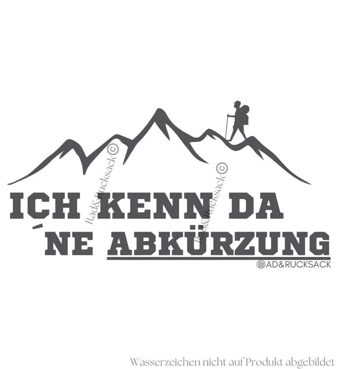 Kenn da ne Abkürzung | Unisex Organic Hoodie | Farbe: Aloe | Rad&Rucksack