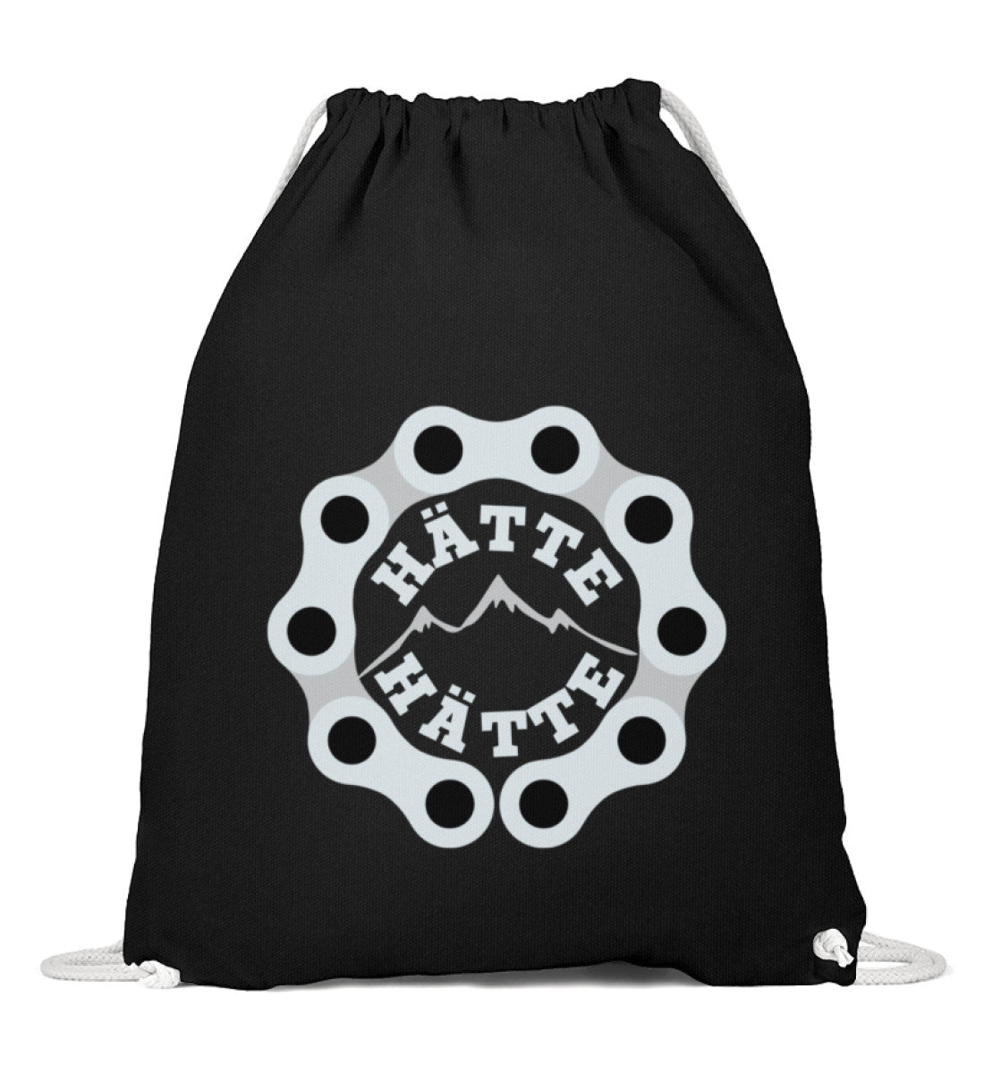 Hätte Hätte | Baumwoll Gymsac | Farbe: Schwarz | Rad&Rucksack