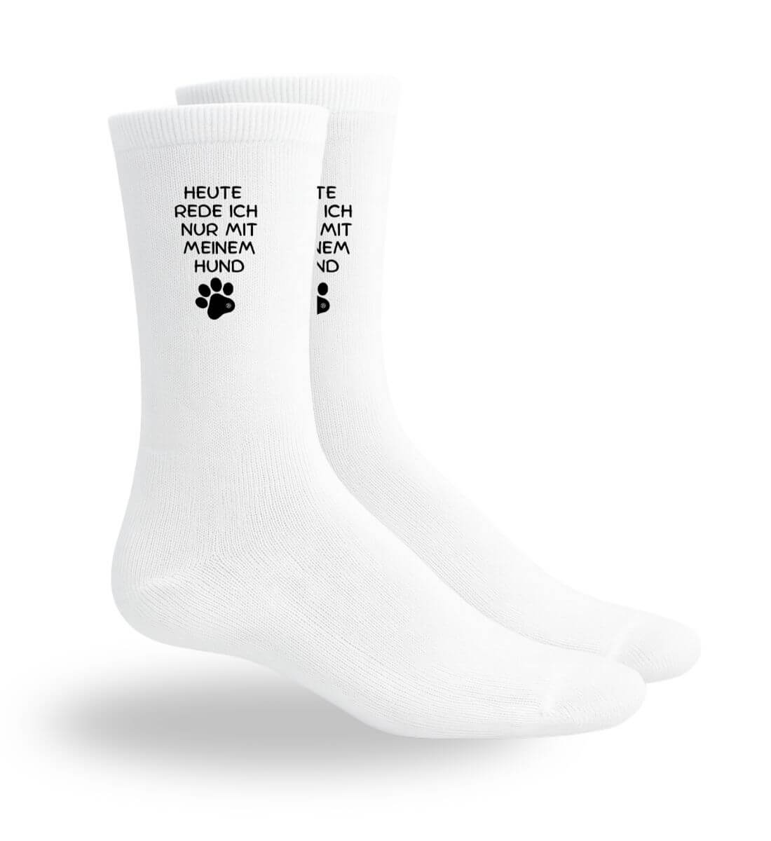 Hunde Spruch | Sport Socken | Farbe: Sport White | Rad&Rucksack