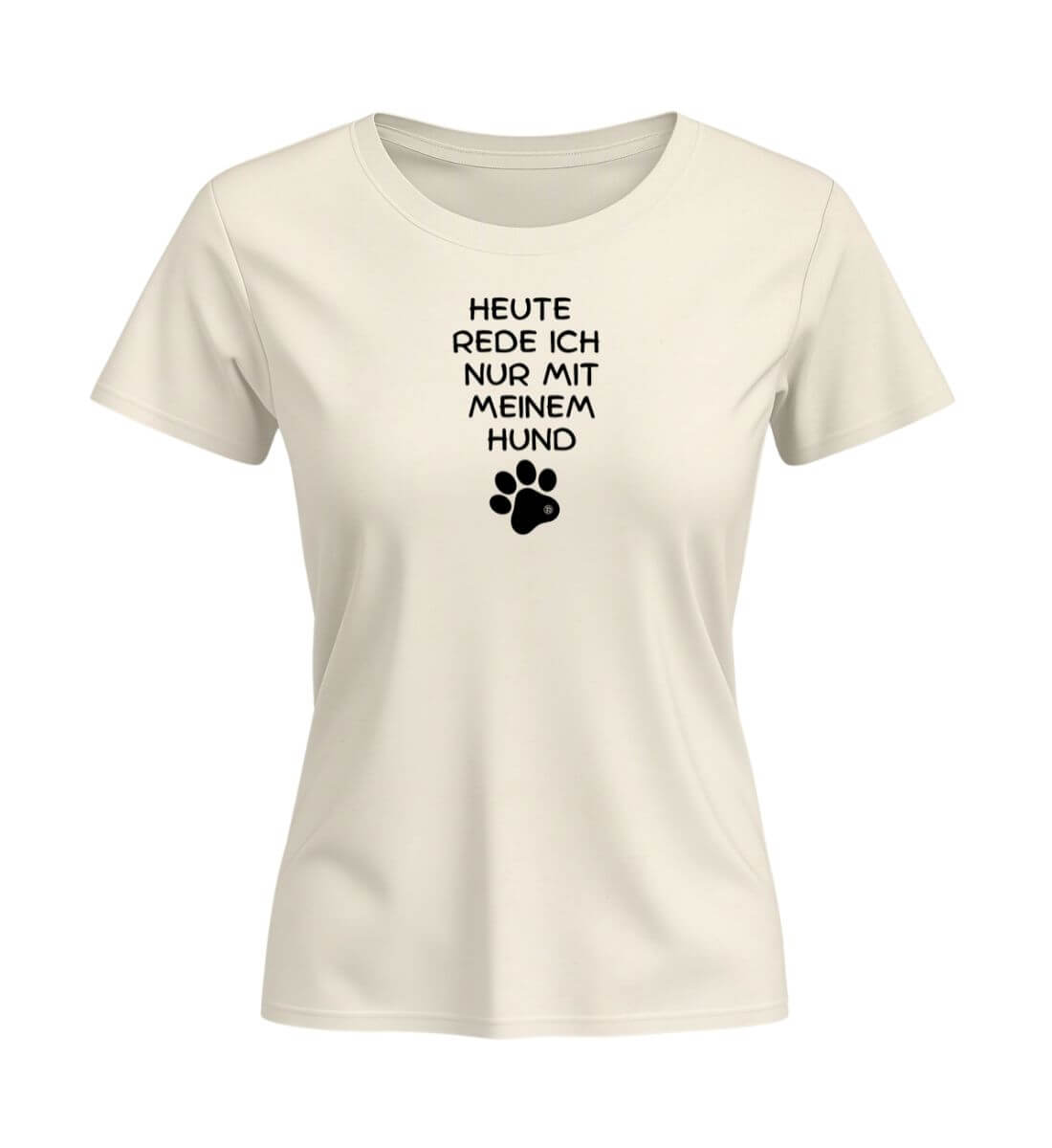Hunde Spruch | Damen Premium Organic T-Shirt (Fitted) | Farbe: Natural Raw | Rad&Rucksack