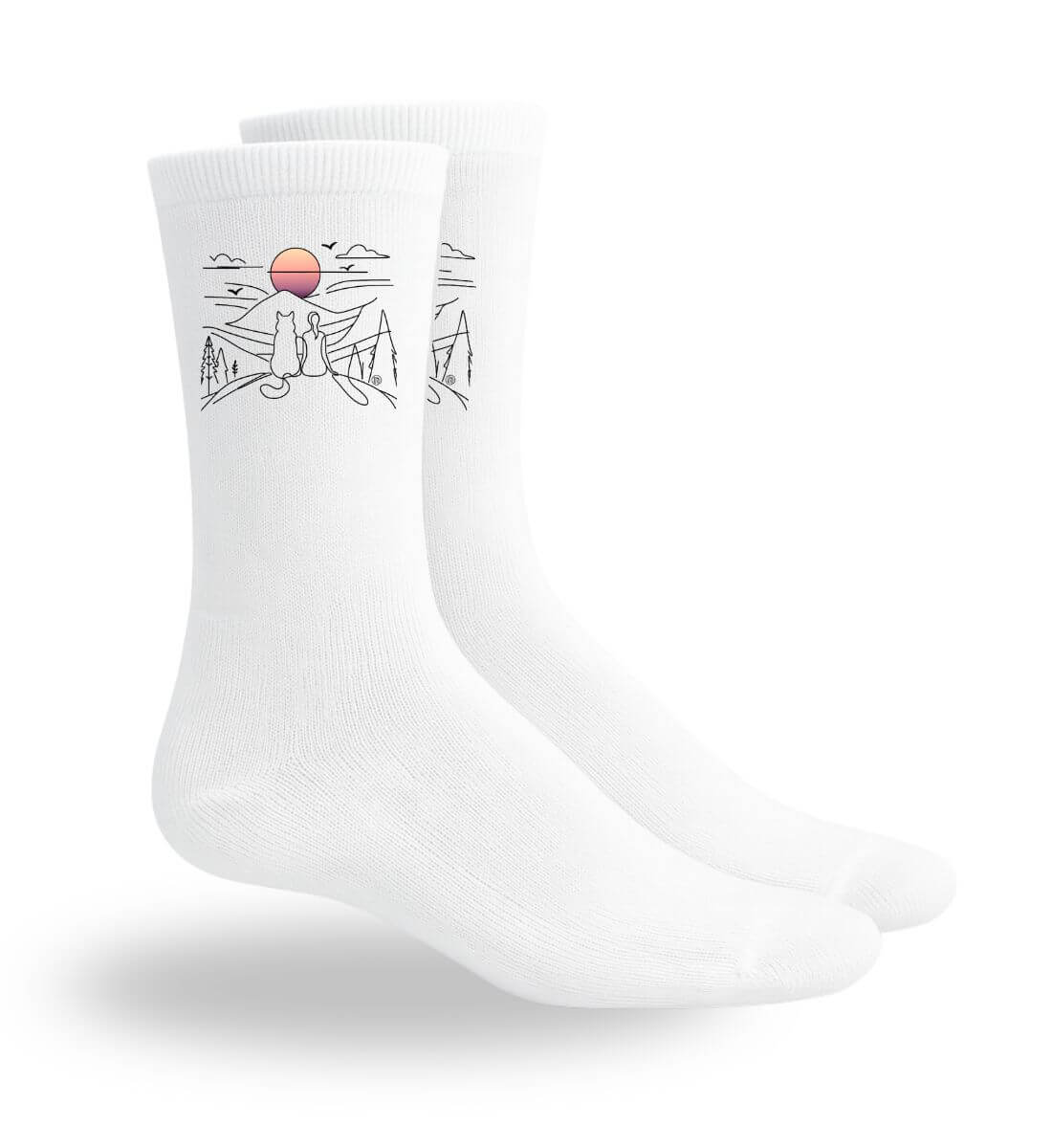 Hundemama | Sport Socken | Farbe: Sport White | Rad&Rucksack
