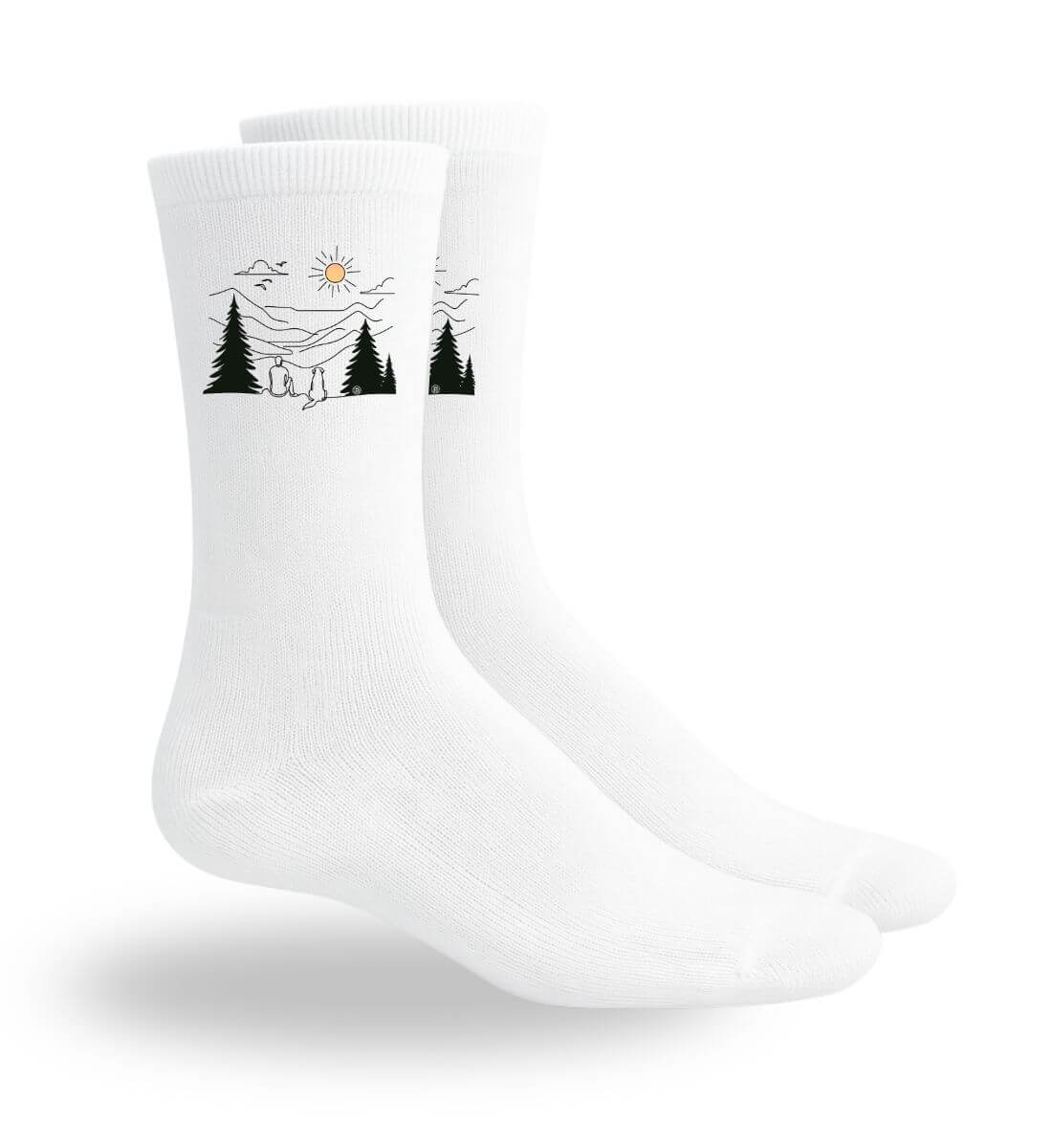 Hundepapa | Sport Socken | Farbe: Sport White | Rad&Rucksack