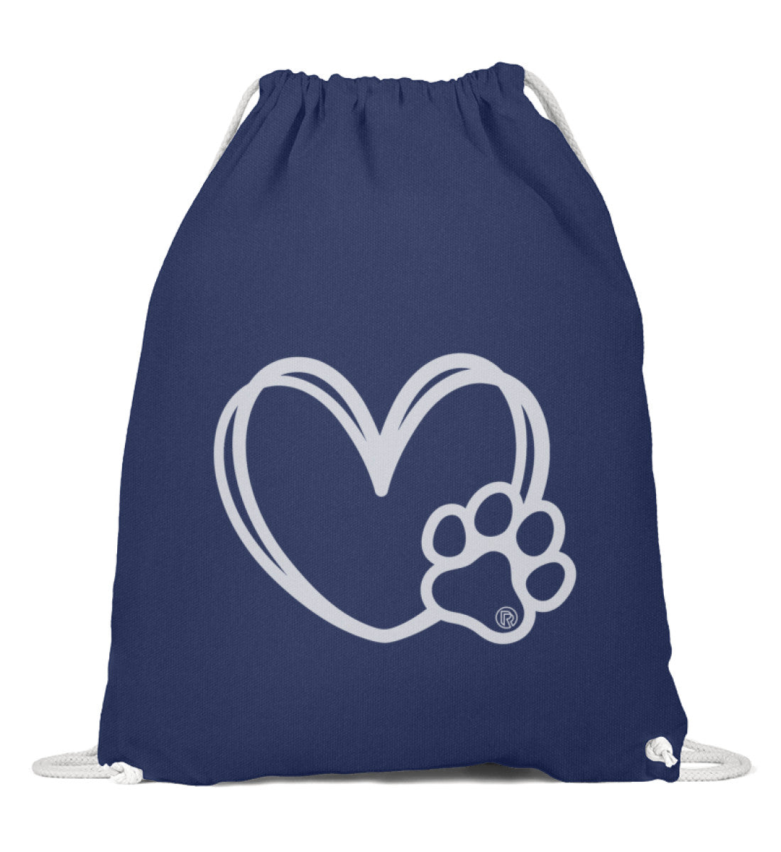 Hundverliebt | Baumwoll Gymsac | Farbe: French Navy | Rad&Rucksack