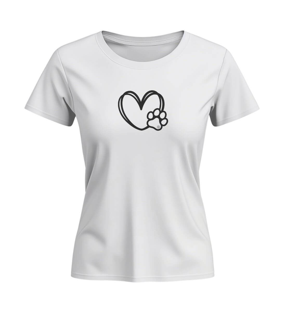 Hundverliebt | Damen Premium Organic T-Shirt (Fitted) | Farbe: White | Rad&Rucksack