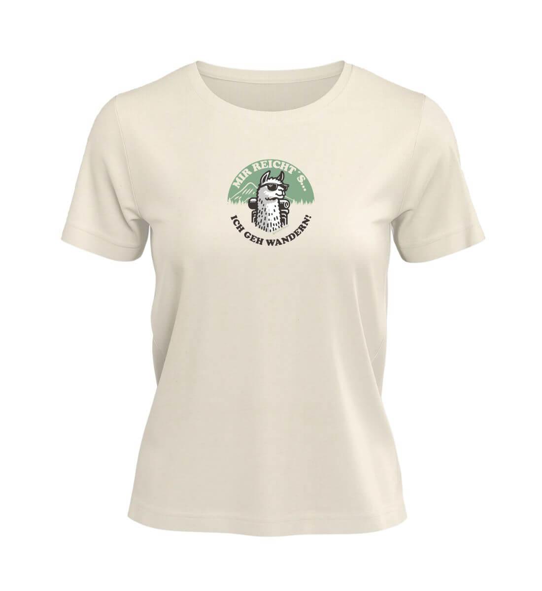 Ich geh wandern | Damen Premium Organic T-Shirt | Farbe: Natural Raw | Rad&Rucksack