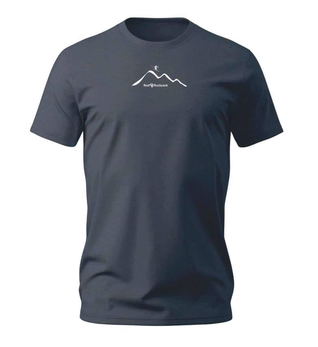 Ski Mountain | Herren Premium Organic T-Shirt | Farbe: India Ink Grey | Rad&Rucksack