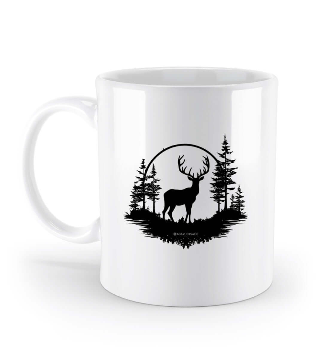 Wald Hirsch | Kaffeetasse | Farbe: White | Rad&Rucksack