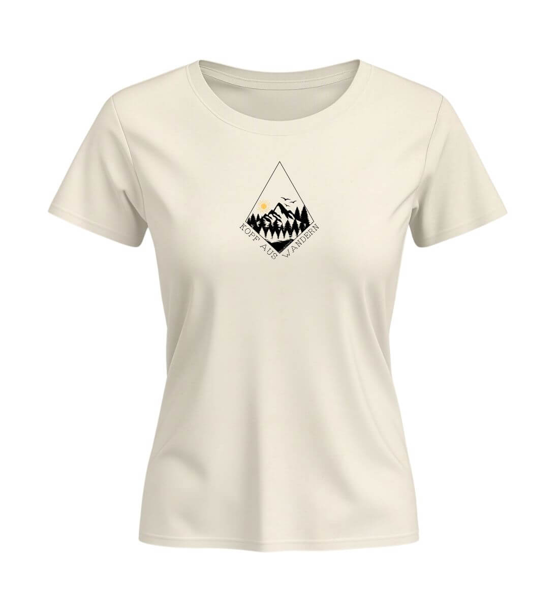 Kopf aus | Damen Premium Organic T-Shirt (Fitted) | Farbe: Natural Raw | Rad&Rucksack
