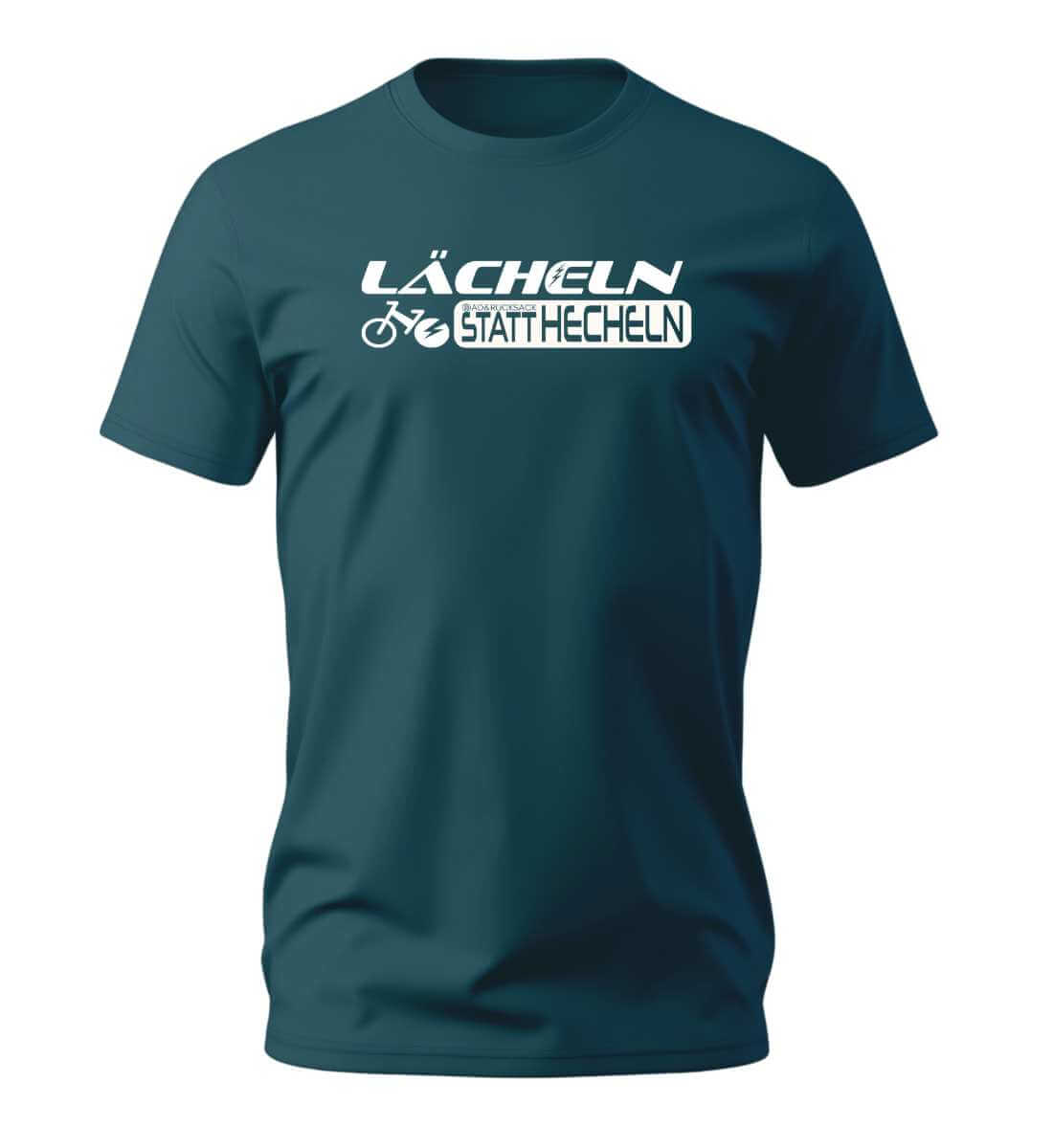 Lächeln statt hecheln | Herren Premium Organic T-Shirt | Farbe: Stargazer | Rad&Rucksack